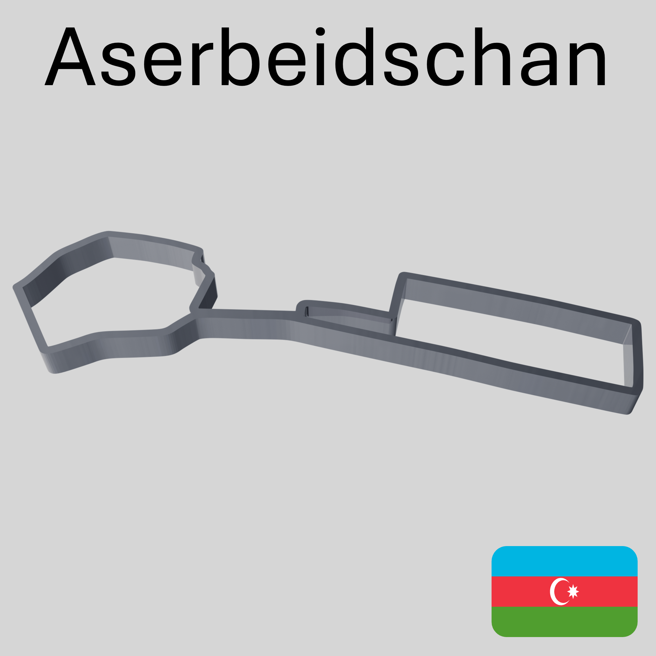 Aserbaidschan – Streckenkarte